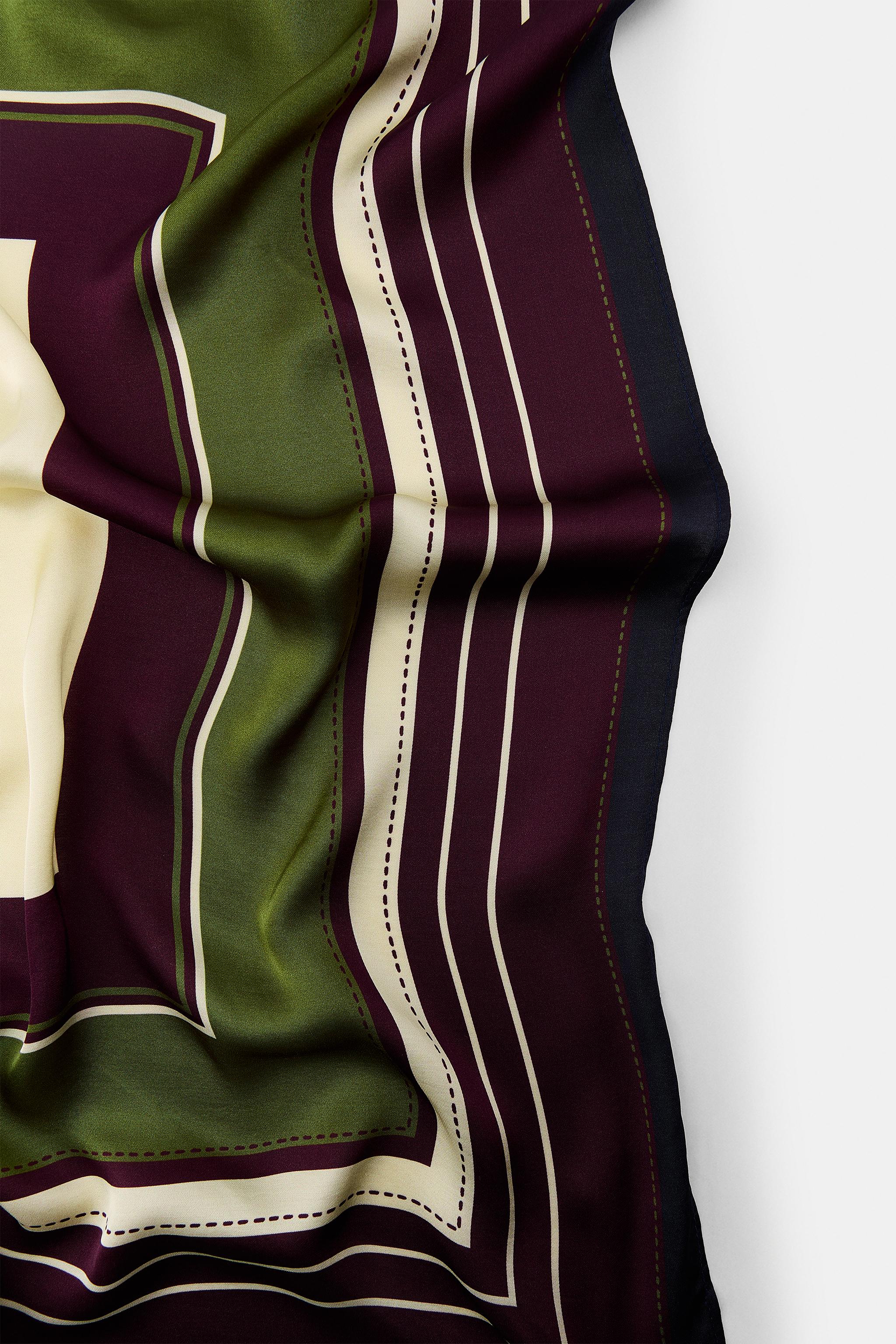 FOULARD IMPRIMÉ RAYURES